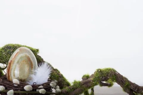 Onyx egg in nest 스톡 사진