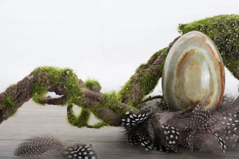 Onyx egg in nest Foto stock