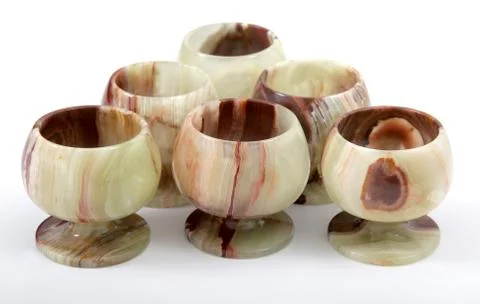 Onyx goblets Stock Photos