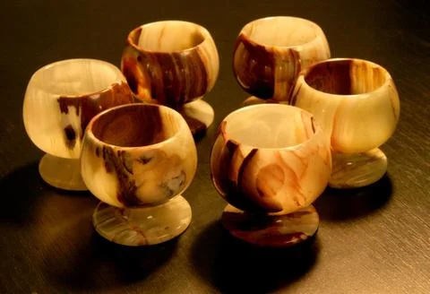 Onyx goblets Stock Photos