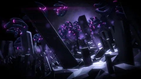 Onyx Graveyard Looping Animation Stock Footage 73642065