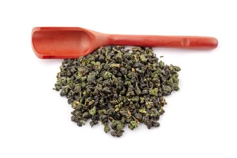 Oolong Tea isolated on white background Stock Photos