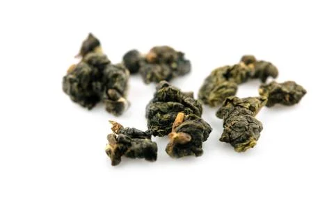 Oolong Tea isolated on a white background Stock Photos