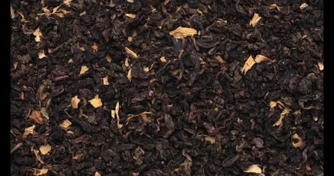 Oolong Tea, with Marigold petals Stock Footage 313930348