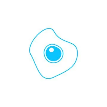 Oomelette icon flat. Stock Illustration