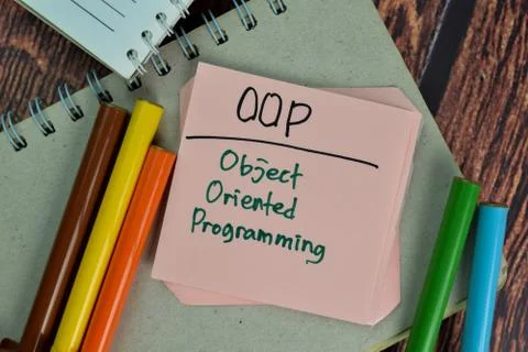 OOP - Object Oriented Programming write on sticky notes Photos
