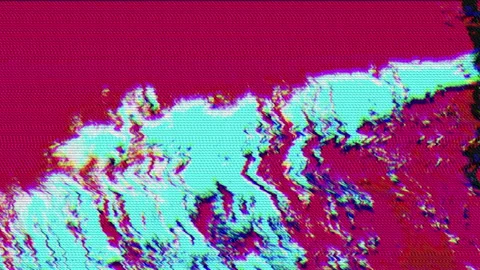 Oopable multi-colored light leaks. Data mosh concept, psychedelic computer Stock Footage 147958482
