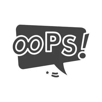 Oops Bubble Icon Image. イラスト素材