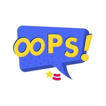 Oops Bubble Icon Image. イラスト素材