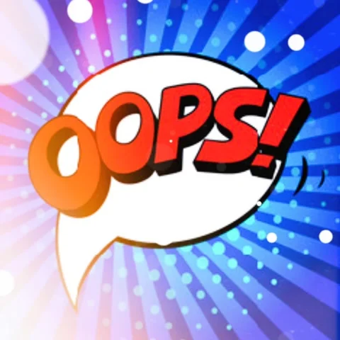 Oops Comic Bubble Stock Footage 259593722