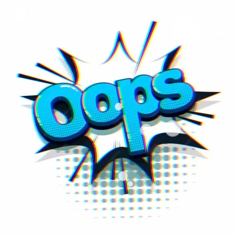 Oops Comic Bubble Text Animation Stock Footage 255059218