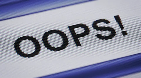 Oops! Stock Footage 57777770