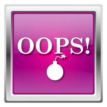 Oops icon Illustrazione stock