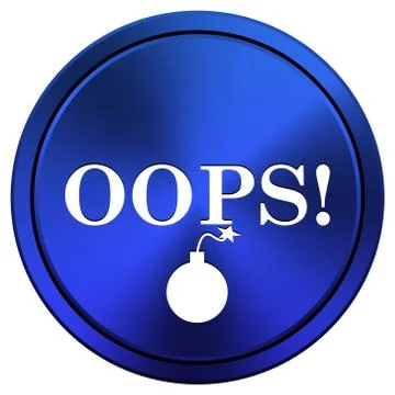 Oops icon Illustrazione stock