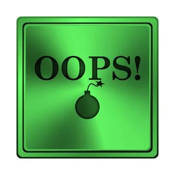 Oops icon Illustrazione stock