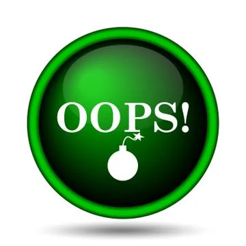 Oops icon Ilustração Stock