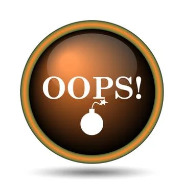 Oops icon Illustrazione stock