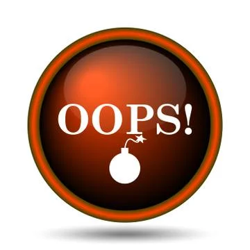 Oops icon Ilustração Stock
