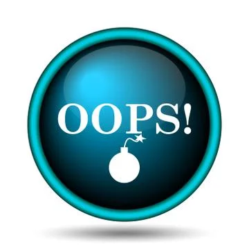 Oops icon Ilustração Stock