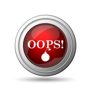 Oops icon Ilustração Stock