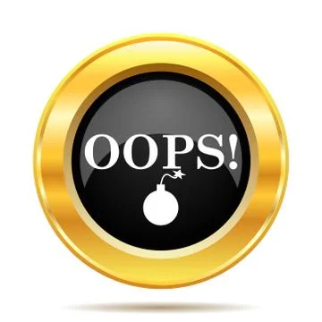 Oops icon Illustrazione stock