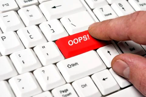 Oops key Stock Photos