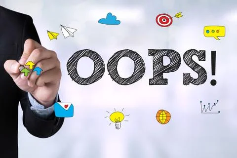 OOPS! Foto stock