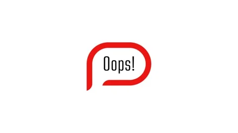 Oops sign on white background Stock Footage 287820267