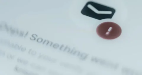Oops Something went wrong message with a warning sign Stock Footage 314455423