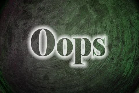 Oops text on background Stock-Illustration