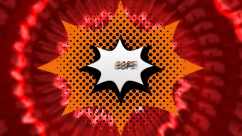 Oops text on speech bubble against abstract red background Stock Footage 137167006