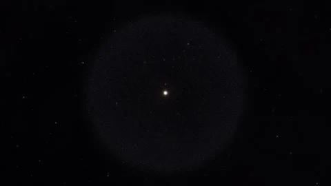 Oort Cloud of Asteroids and Minor Planets Surrounding the Solar System Stock Footage 302956993