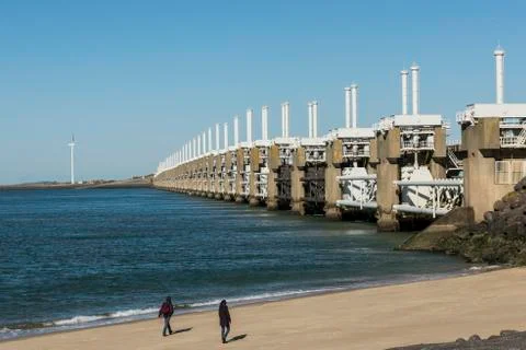 Oosterscheldekering Stock Photos