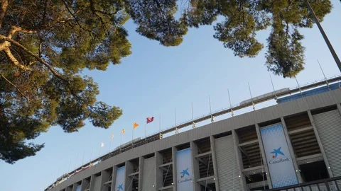Ootball Stadium, Camp Nou, Barcelona 動画素材 106091253