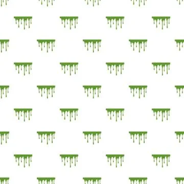 Oozing slime isolated on white background Stock Illustration