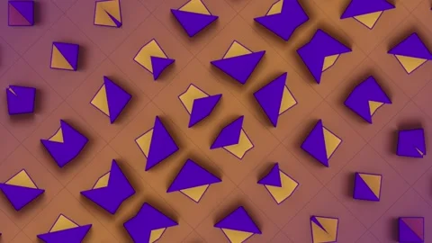 Op art animation of triangles rotating and transforming in a loop. 3d rendering 스톡 동영상 313587731