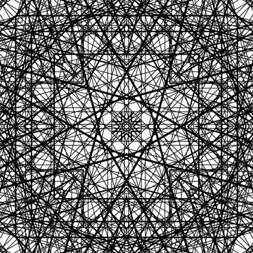 Op art creative geometric pattern, ornament Illustrazione stock