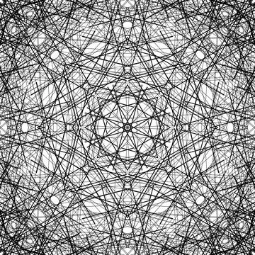 Op art creative geometric pattern, ornament Illustrazione stock