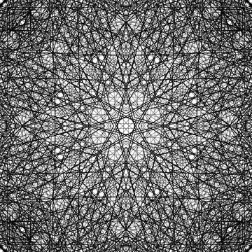 Op art creative geometric pattern, ornament Stock Illustration