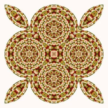 Op art creative geometric pattern, ornament, symbol, fashion print イラスト素材