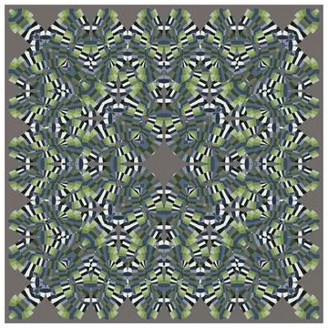 Op art creative pattern, ornament, fashion print Stock Illustration