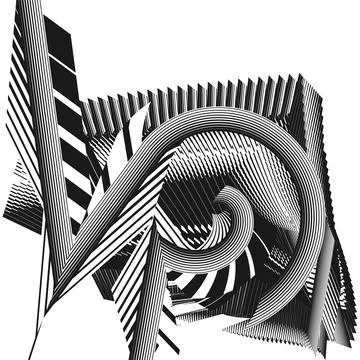 Op art modern composition Stock Illustration