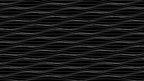 Op art moire lines on black background overlay 4K Видео 336625075