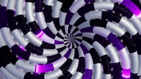 Op Art Optical Illusion Motion Background Loop Animated Video stock 325384475