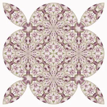 Op art pattern, ornament, modern abstract floral background, fashion print Illustrazione stock