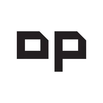 Op initial letter vector logo Stock-Illustration