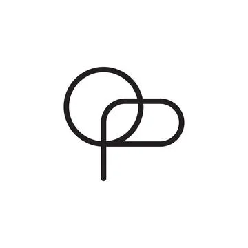 Op initial letter vector logo Stock Illustration