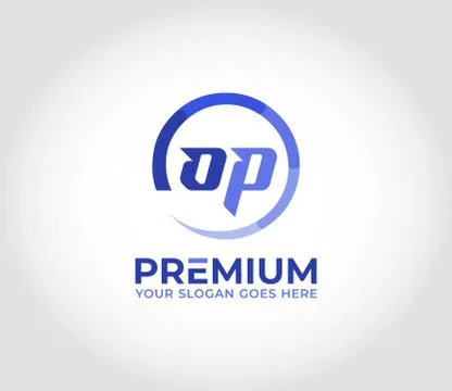 OP Modern Logo Design Concept Stock Illustration