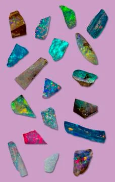 Opal collage pink Stock Photos