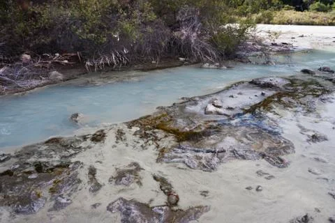 Opal colored water. Stock Photos